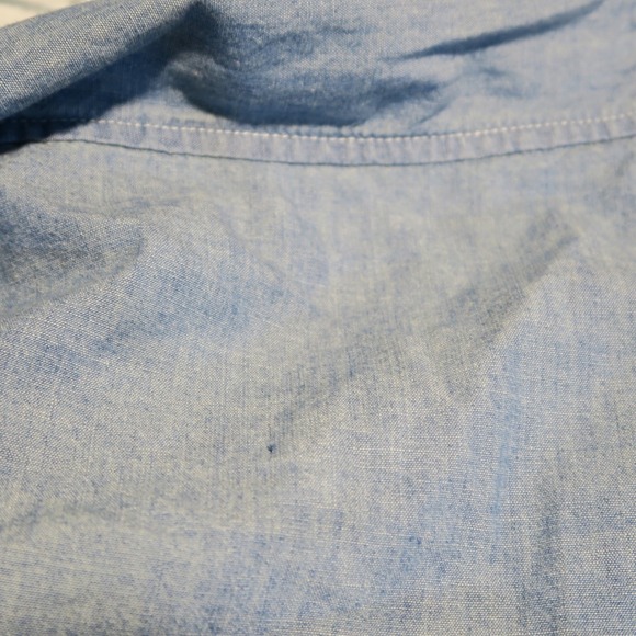 Lauren Ralph Lauren Tie Front Chambray Shirt Long Sleeve ASO Darla Queen Sugar - Picture 9 of 10